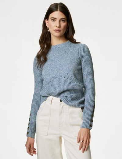 Cotton Rich Jumper with Wool